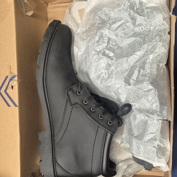 Rockport Boots Black Lace UP SIZE 10 - Picture 7 of 8